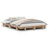 vidaXL Bed Frame without Mattress 120x190 cm Small Double Solid Wood Pine
