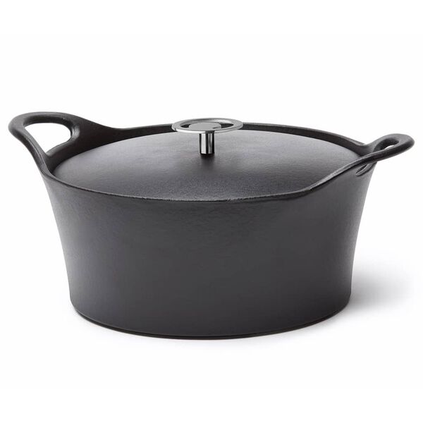 CUISINOX Cast Iron Casserole Enamelled 1.6 L 20 cm Black