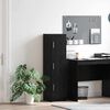 vidaXL Highboard Black Oak 31.5 x 32 x 122.5 cm
