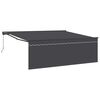 vidaXL Retractable Awning Manual Anthracite 400 x 300 cm