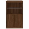 vidaXL Sideboard with LED Lights Brown Oak 60.5x37x100 cm