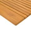 vidaXL Bath Mat Plain Brown 81 x 50 cm Wood