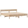 vidaXL Bookcase Bed without Mattress 180x200 cm Super King Solid Wood Pine