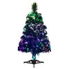 vidaXL Artificial Christmas Tree Fibre Optic 64 cm Green