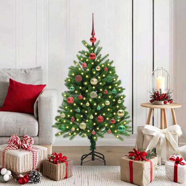 vidaXL Christmas Tree with 150 LEDs with Stand Green 120 cm PE