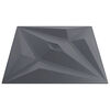 vidaXL Wall Panels 24 pcs Grey 50x50 cm XPS 6 m&sup2; Star