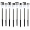 HI LED Solar Garden Light 8 pcs Stainless Steel