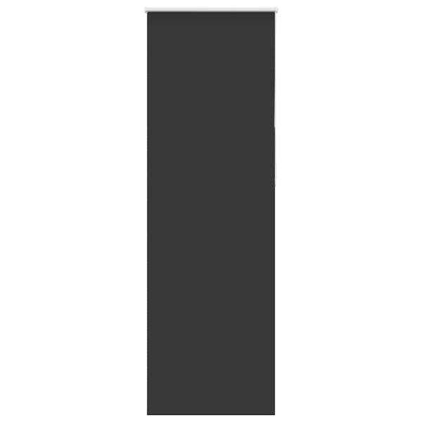 vidaXL Roller Blind Blackout Black 70x230 cm Fabric Width 65.7 cm Polyester