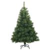vidaXL Artificial Hinged Christmas Tree Green 150 cm PVC, steel