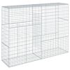 vidaXL Gabion Basket with Cover 200x50x150 cm Galvanised Iron