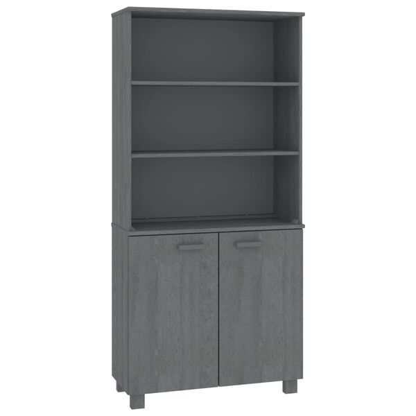 vidaXL Highboard HAMAR Solid Wood Pine Dark Grey