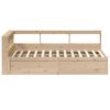 vidaXL Bookcase Bed without Mattress 135x190cm Solid Wood Pine