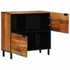 vidaXL Sideboard with Door Natural 80 x 33.5 x 75 cm Solid Acacia Wood