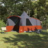 vidaXL Teepee Tent with Roof Grey and Orange 720 x 465 x 295 cm
