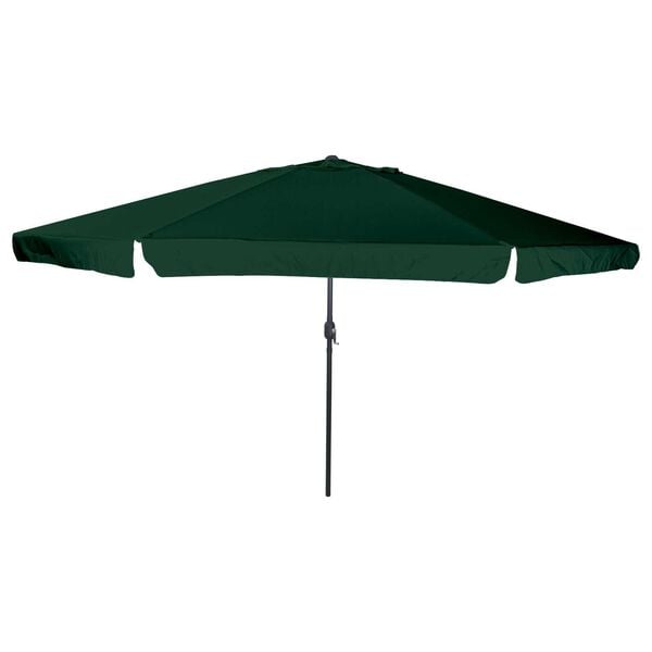 vidaXL Garden Parasol Green and Black 395 x 395 x 245 cm