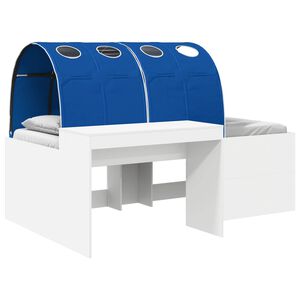 vidaXL Bed with Tunnel 3 pcs Artisian Oak and Blue Engineered Wood