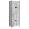 vidaXL Cabinet Set 2 pcs Grey Sonoma Engineered Wood