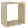vidaXL Wall Cube Shelves 4 pcs Sonoma Oak 26x15x26 cm