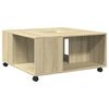 vidaXL Coffee Table Sonoma Oak 80x80x40 cm Engineered Wood