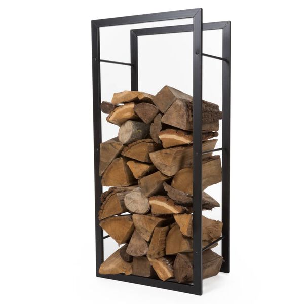Perel Log Holder 45x30x100cm Black