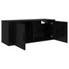 vidaXL Wall-mounted TV Cabinet Set 2 pcs Black Oak 100 x 34.5 x 40 cm