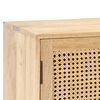 vidaXL Sideboard 80x30x73 cm Solid Mango Wood and Natural Cane