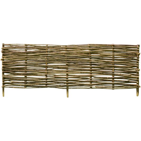 vidaXL Garden Fence Hazel Wood 150x30 cm