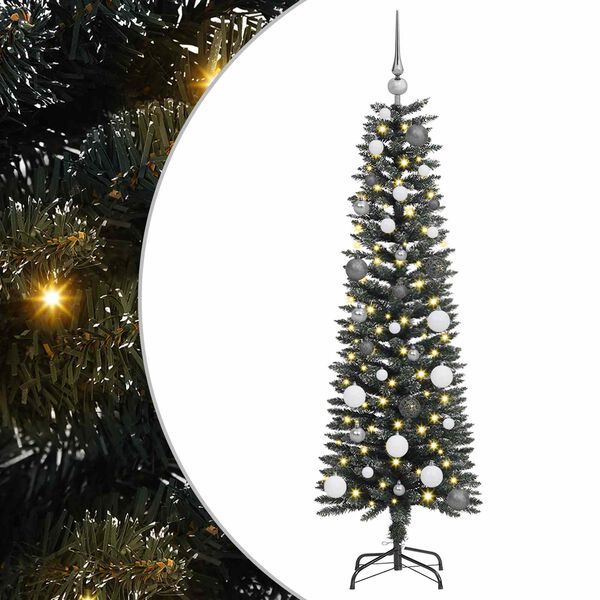 vidaXL Artificial Christmas Tree with 150 LEDs with Stand Green 150 cm