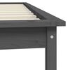 vidaXL Bed Frame without Mattress Grey 100x200 cm Solid Wood