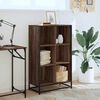 vidaXL Book Cabinet Brown Oak 65.5x33x107.5 cm Engineered Wood