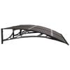 vidaXL Door Canopy Black 150x100 cm Polycarbonate