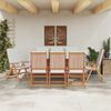 vidaXL Garden Chair 8 pcs Brown and White 57 x 71.5 x 104 cm