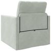 vidaXL Sofa Bed Light Grey 74 x 77 x 81 cm Velvet