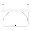 vidaXL Hanging Balcony Table White 60 x 39 x 65 cm Steel