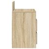 vidaXL Bedside Cabinet with 2 Drawers Sonoma Oak 40x33x60 cm