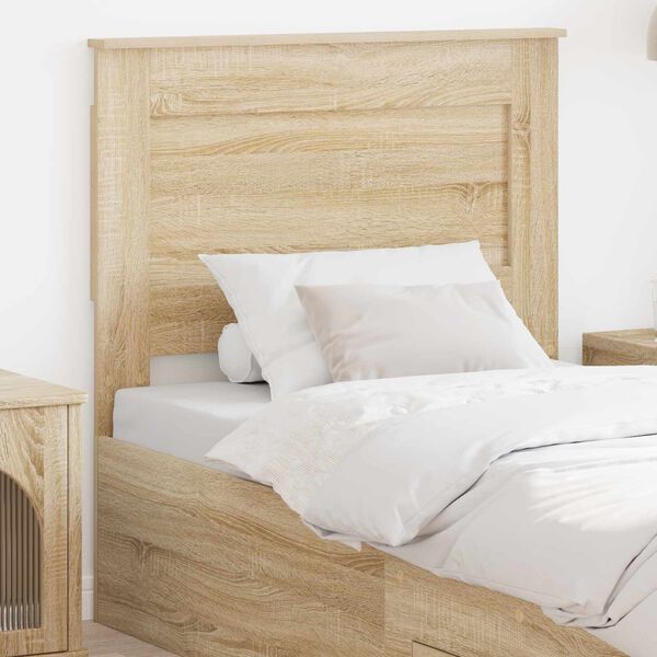 vidaXL Headboard with Headboard Sonoma Oak 75 cm Engineered Wood