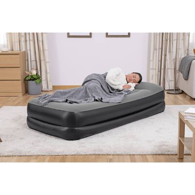 Bestway Inflatable Flocked Airbed with Built-in Air Pump 191x97x46 cm