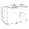 vidaXL Football Table 2 pcs White 146.5 x 74 x 85 cm Engineered Wood