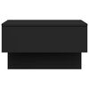 vidaXL Wall-mounted Bedside Cabinets 2 pcs Black