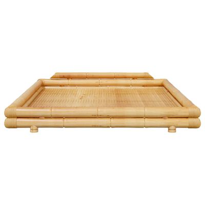 vidaXL Bed Frame Bamboo 160x200 cm