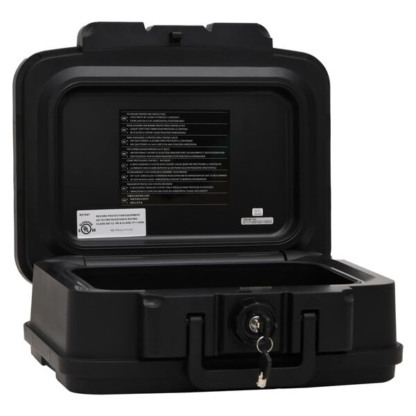 vidaXL Safe Box Black 38x32.5x16.5 cm