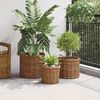 vidaXL Planter Basket with Storage 3 pcs Brown