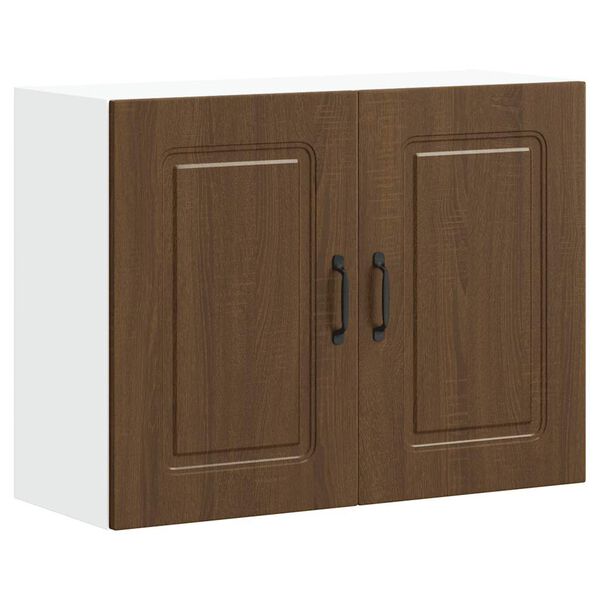 vidaXL Kitchen Wall Cabinet Kalmar Brown Oak Engineered Wood