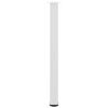 vidaXL Bar Table Legs 4 pcs White 90-92 cm Steel