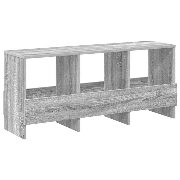 vidaXL Magazine Rack Grey Sonoma 102 x 30 x 45 cm