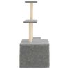 vidaXL Cat Tree with Sisal Scratching Posts Light Grey 110 cm