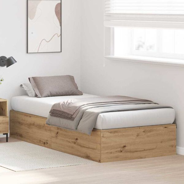 vidaXL Storage Bed Frame Artisan Oak 80 x 200 cm Engineered Wood