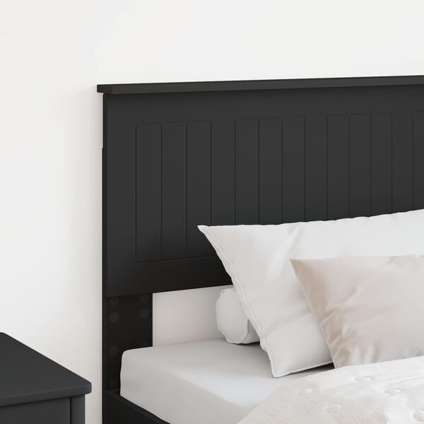 vidaXL Headboard Black Oak 90 cm Engineered wood