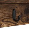 vidaXL Wall-Mounted Coat Rack Smoked Oak 80 x 10.5 x 18 cm