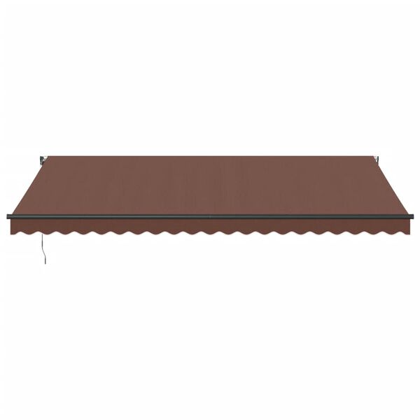 vidaXL Automatic Retractable Awning Brown 500x350 cm